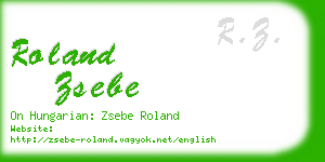 roland zsebe business card